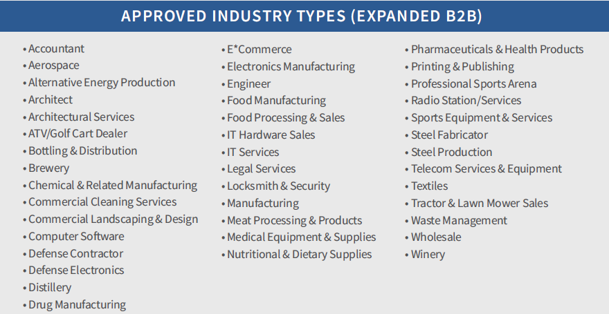 approved_industries_expanded_b2b